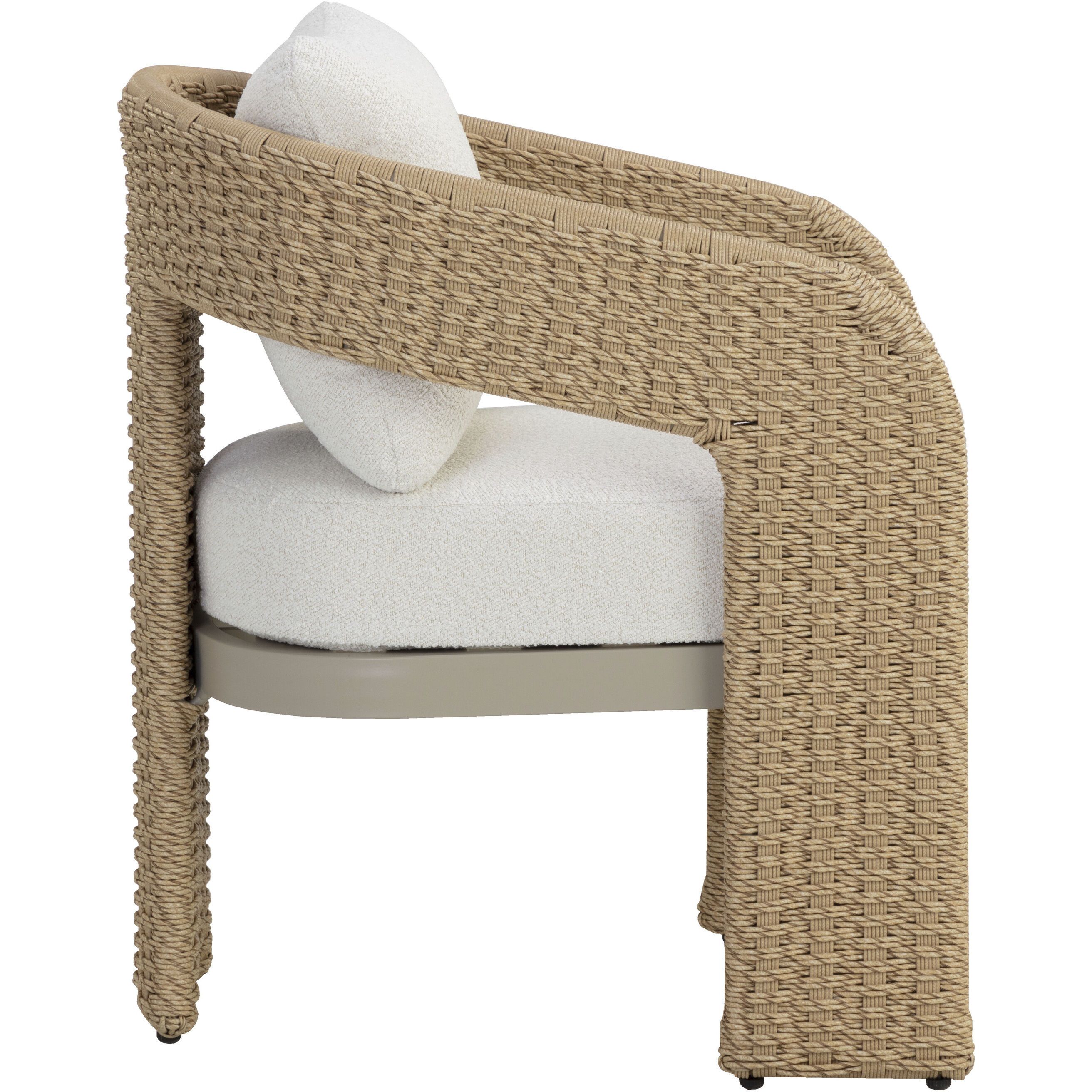 Pylos Natural / Louis Cream Outdoor Dining Armchair